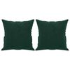 vidaXL Tweezitsbank met sierkussens 140 cm fluweel donkergroen