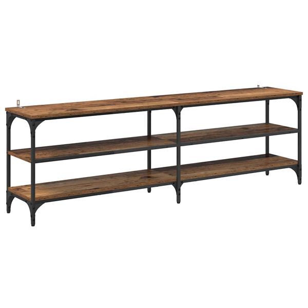 vidaXL TV-kast Oud Hout 160 x 30 x 50 cm Gemonteerd hout en ijzer