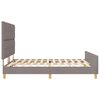 vidaXL Bedframe met hoofdeinde Taupe 180 x 200 cm Stof