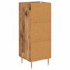 vidaXL Dressoir Oud hout 34 x 34.5 x 90 cm Bewerkt hout