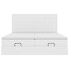 vidaXL Ottoman bed met matrassen en LED's 200x200cm kunstleer
