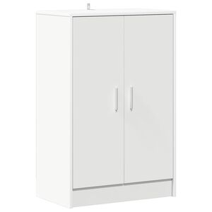 vidaXL Schoenenkast 60x35x92 cm bewerkt hout wit