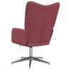 vidaXL Relaxstoel stof wijnrood