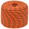 vidaXL Multifunctioneel gebruikstouw 14 mm 50 m Oranje PP