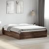 vidaXL Bedframe bewerkt hout bruin eikenkleur 160x200 cm