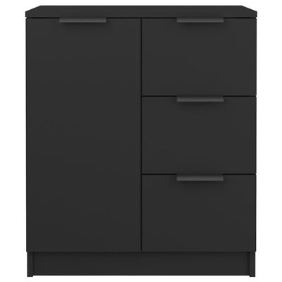 vidaXL Dressoir 60x30x70 cm bewerkt hout zwart