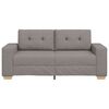 vidaXL Loveseat Bank Taupe 140 cm Stof