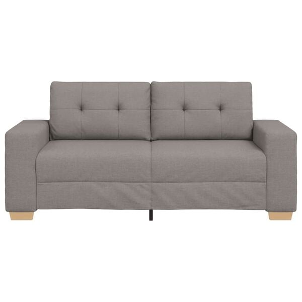 vidaXL Loveseat Bank Taupe 140 cm Stof