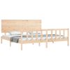 vidaXL Bedframe zonder matras massief grenenhout 200x200 cm