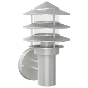 vidaXL Buitenwandlamp roestvrij staal zilverkleurig