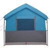 vidaXL Familietent voor 4 Personen Blauw en Grijs 324 x 255 x 230 cm