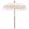vidaXL Balinese Parasol Cr&egrave;me 215 x 215 x 260 cm