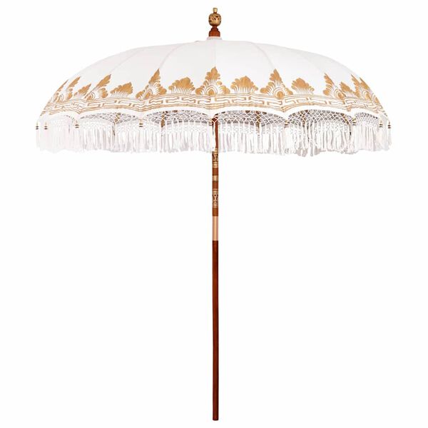 vidaXL Balinese Parasol Cr&egrave;me 215 x 215 x 260 cm