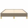 vidaXL Bedframe zonder matras 120x190 cm stof taupe
