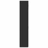 vidaXL Opbergkast 70x42,5x225 cm bewerkt hout zwart