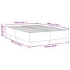 vidaXL Platform bedframe Lichtgrijs 140 x 190 cm Stof