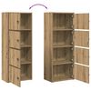 vidaXL Boekenkast 40x24x102 cm bewerkt hout artisanaal eikenkleurig