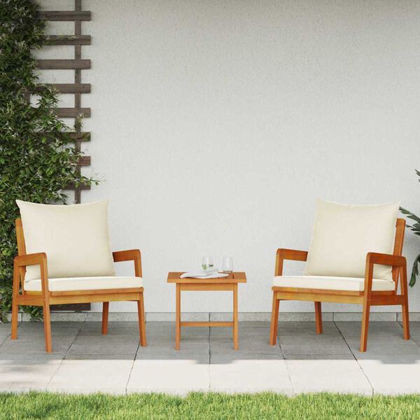 vidaXL Bistroset 3 pcs Bruin 59.5 x 65 x 72 cm Massief Acaciahout
