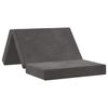 vidaXL Vouwbare Bankbed 80 x 67 x 45 cm Donkergrijs