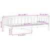 vidaXL Slaapbank massief grenenhout 90x200 cm