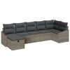 vidaXL Bankstel 8 st poly rattan
