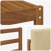 vidaXL Buiten bankenset met kussen 9 pcs Natuurlijk en Beige