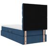 vidaXL Opbergbed met LED met matras Blauw 90 x 190 cm Polyester