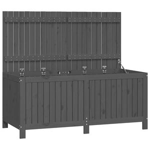 vidaXL Tuinbox 147x68x64 cm massief grenenhout grijs