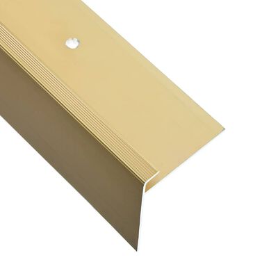 vidaXL Trapneuzen F-vormig 15 st 134 cm aluminium goudkleurig