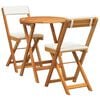 vidaXL Tuin eettafelset 3 st Olie naturel Massief Acaciahout