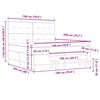 vidaXL Boxspring bed met matras met hoofdeinde Zwart 180 x 200 cm Stof