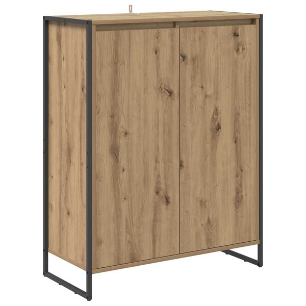 vidaXL Schoenenkast Ambachtelijk eiken 79 x 36 x 100 cm Bewerkt hout