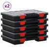 vidaXL Assortimentsdozen 10 st 34,5x25x5 cm polypropeen