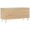 vidaXL Platenkast 100x38x48 cm bewerkt hout sonoma eikenkleurig
