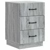 vidaXL Nachtkastje Grijs sonoma 43 x 41 x 63,5 cm Bewerkt hout