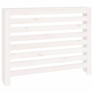 vidaXL Radiatorombouw 108,5x19x84 cm massief grenenhout wit