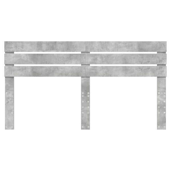 vidaXL Hoofdbord Beton Grijs 200 cm Bewerkt hout