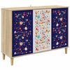 vidaXL Dressoir MAINZ Sonoma 102 x 33 x 75 cm Bewerkt hout