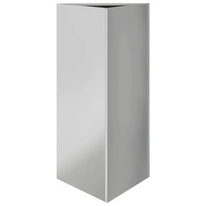 vidaXL Plantenbak driehoek 40x34,5x75 cm gegalvaniseerd staal