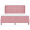 vidaXL Boxspringbed met matras Roze 200 x 180 cm Fluweel