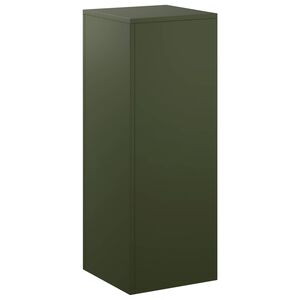 vidaXL Plantenstandaard Olijfgroen 30 x 30 x 80 cm weervast staal