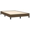 vidaXL Boxspring met matras stof donkerbruin 120x190 cm