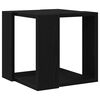 vidaXL Salontafel Zwart Eiken 32 x 32 x 30 cm Bewerkt hout