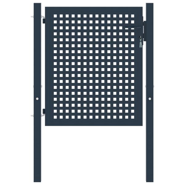 vidaXL Hekpoort Antraciet 102x100 cm Staal