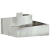 vidaXL Tuin Bloempot Zilver 80 x 80 x 50 cm Gegalvaniseerd staal