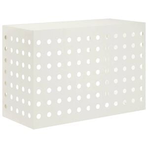vidaXL Airconditioner hoes Wit 90 x 40 x 60 cm Staal