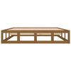 vidaXL Bedframe massief hout honingbruin 150x200 cm