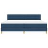 vidaXL Boxspringbed met matras met matras Blauw 200 x 200 cm Stof