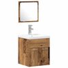 vidaXL Badkamermeubelset 3 st Oudhout 41 x 38,5 x 46 cm Bewerkt hout