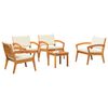 vidaXL Bistroset Bruin 45 x 45 x 38cm Massief acaciahout